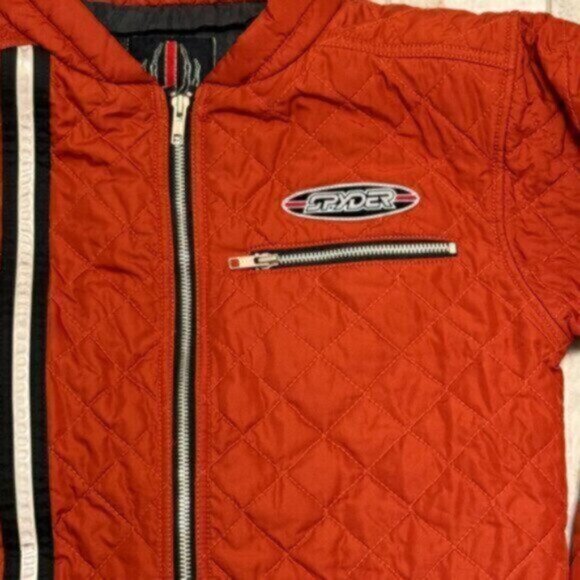 NEW Spyder boys size 12 brown quilted coat Retails $150 - Picture 2 of 6